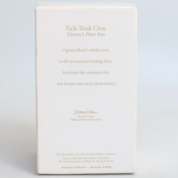 FUN 2008 Hallmark Peter Pan Captain Hook and Tick-Tock Croc Disney Ornament - Picture 14 of 14